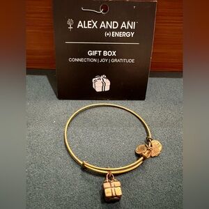Alex and Ani Gold Gift Charm Bracelet